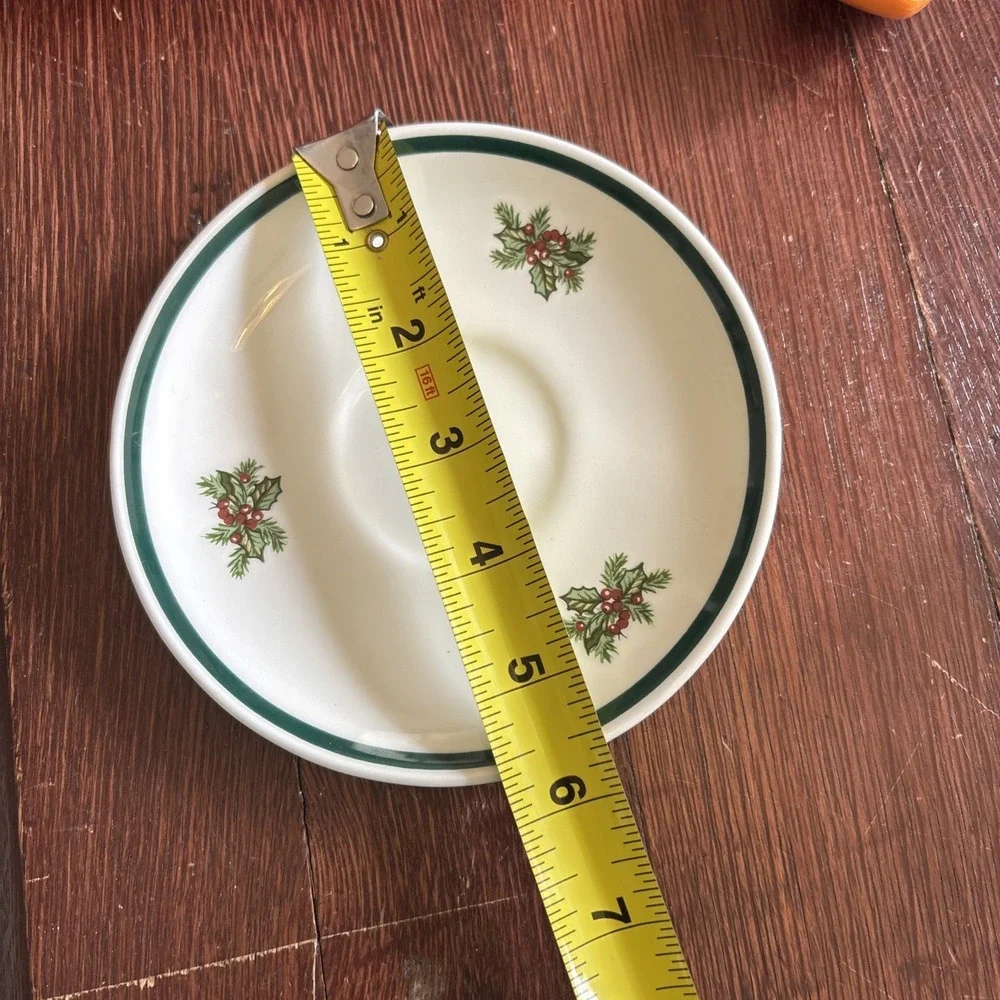 Vintage Johnson‎ Brothers Victorian Christmas China, 5 5/8 In Saucer Replacement
